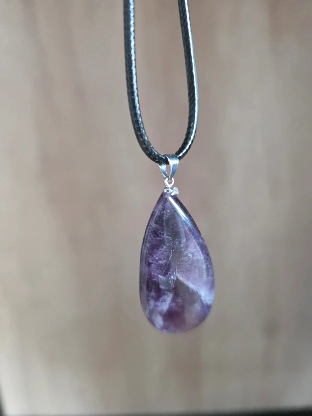 Pendentif Améthyste Chevron
